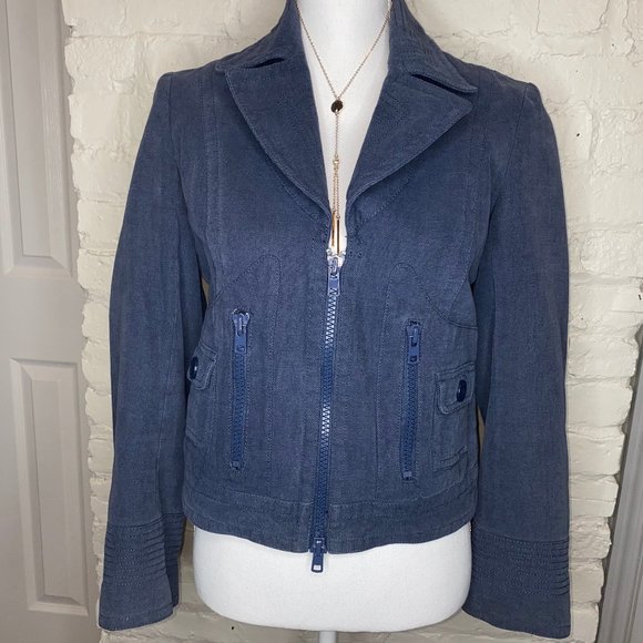 SOLD Marc Jacobs Blue Jacket 4 - Picture 2 of 4